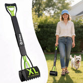 IPetba 32-inch long-handle pooper scoop for standing yard cleanup with comfort