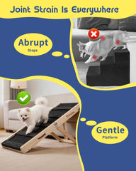 ipetba dog ramp anti-slip-surface ensures secure footing on indoor floors.
