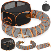 ipetstation cat tunnel playpen outdoor tent for safe feline exploration
