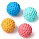 iPettie honeycomb ball close-up shows grip-friendly texture for powerful chewers.
