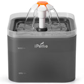 iPettie Neverland cat water fountain front view with LED light for night drinking