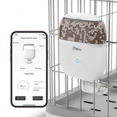 iPettie Smart WiFi feeder assembly facilitates quick, easy setup.