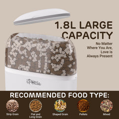 iPettie feeder fits diverse cages with adjustable spacing.
