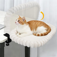IPOW cat bed foldable desk perch beside your workspace for convenient companionship.