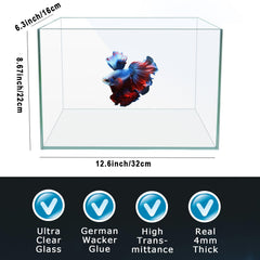 iPriro Betta nano tank separator plate enables two Bettas separation.