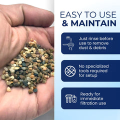 IPW garnet filtration media provides easy installation in tanks.
