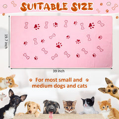 Irenare dog bath towel green, warm and comfortable after baths