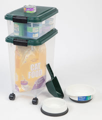 IRIS Remington 11-lb container top view for smaller bags or treats.