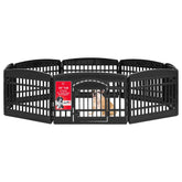 IRIS USA 24-inch dog playpen with door gate creates a safe indoor play area.