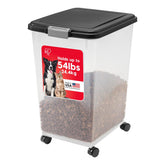 IRIS USA airtight pet food container lid and seal keeps moisture out