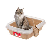 IRIS USA Cat Litter Box Open Top — easy access for kittens and seniors.