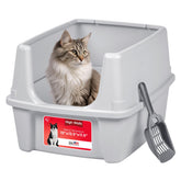 IRIS USA cat litter box open-top for easy access and monitoring