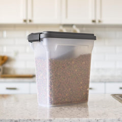 IRIS USA wheeled mobility makes moving full bins simple.