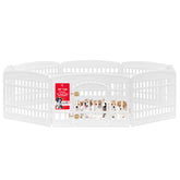 IRIS USA Dog Playpen with Door front view showing secure access for indoor/outdoor use