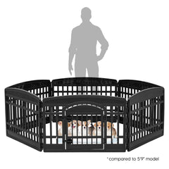 IRIS USA dog playpen durable plastic construction for long-lasting use