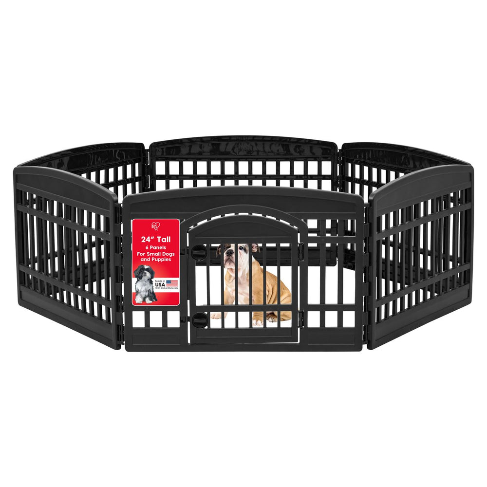 IRIS USA dog playpen front panel door for easy indoor access