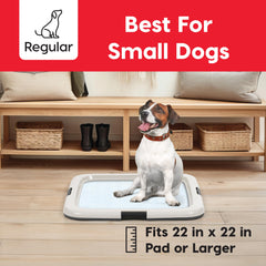 Fits 22x22 inch pads for versatile potty setups in homes.