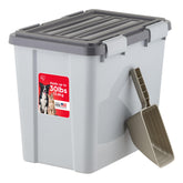 IRIS USA stackable dog food container with gasket seal for freshness