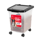 IRIS USA WeatherPro front view of the airtight container for fresh kibble.