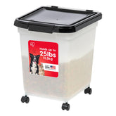 IRIS WeatherPro pet food container lid-seal keeps kibble fresh and dry.