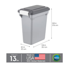 IRIS USA BPA-free storage bin for safe, durable pet food storage.