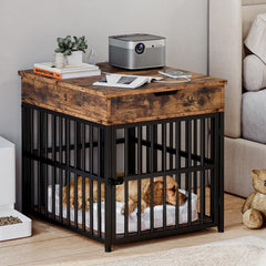 IRONCK charging station top panel keeps devices powered while the crate doubles as furniture.