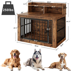 IRONCK crate storage shelf keeps bowls and toys organized