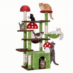 IRONCK mushroom cat tree assembly guide for quick setup