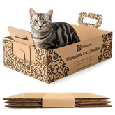IRRESTRICO 3-pack disposable cat litter box for quick cleanup and convenience.