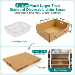 IRRESTRICO multi-cat friendly jumbo size supports large cats and several pets.