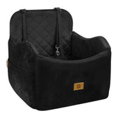 Ishineon dog car seat front view for secure travels and better outside visibility