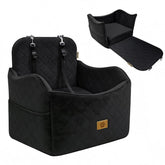 Ishineon dog seat memory foam provides cozy travel comfort for dogs on road trips.