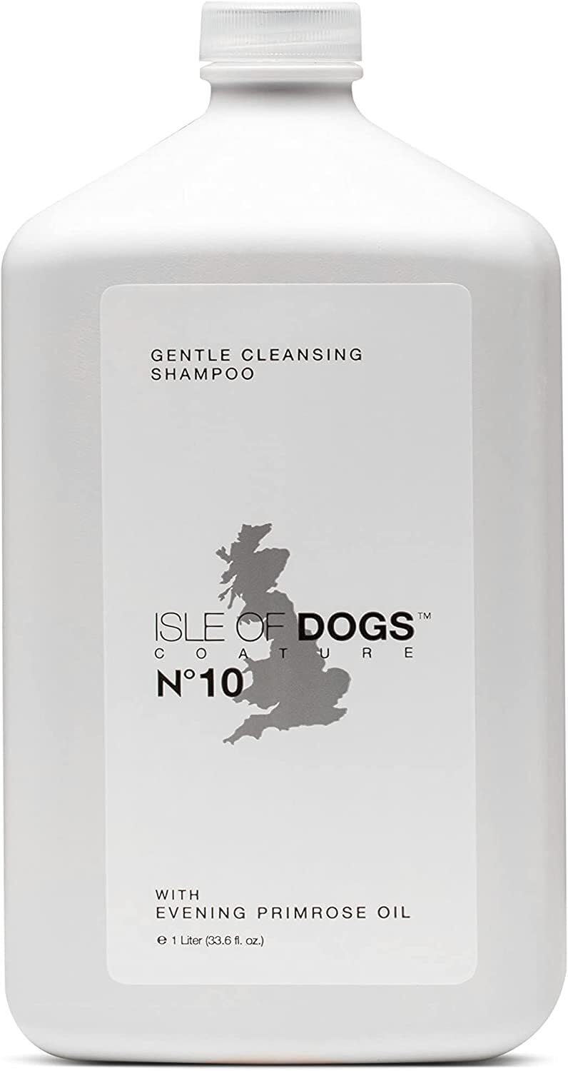 Isle of Dogs Coature No. 10 primrose oil shampoo bottle for gentle cleansing.