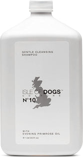 Isle of Dogs Coature No. 10 primrose oil shampoo bottle for gentle cleansing.