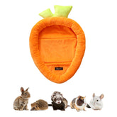 ITANDME Bunny Bed carrot shape offers secure, cozy rest for small pets.