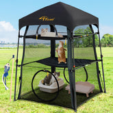 ITENT automatic pop-up cat enclosure in action for quick setup and safe play