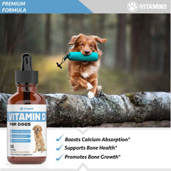 iVitamins Vitamin D for Dogs bacon flavor drops appeal to dogs