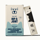 ivvi hip joint cats sachets showing creamy texture for easy administration