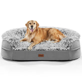 iweepet 3.7-inch orthopedic bed with egg-crate foam supports large dogs comfortably