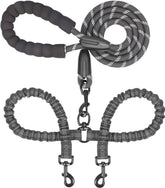 iYoShop Dual Dog Leash with 360° swivel clasp enables smooth, tangle-free walks.