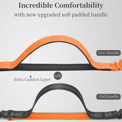 iYoShop dual-handle bungee waist leash emphasizes close control and comfort during jogs