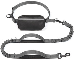 iYoShop hands-free leash with zipper pouch for quick access during walks
