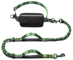 iYoShop hands free dog leash with zipper pouch for secure storage during walks