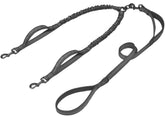 iYoShop Double Dog Leash with padded handle for comfortable two-dog walks.