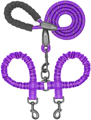 iYoShop Dual Dog Leash with 360° swivel keeps two dogs coordinated during walks.