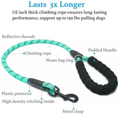 iYoShop heavy-duty rope construction on the leash.