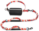 iYoShop Hands Free Leash with Zipper Pouch keeps essentials close during walks.