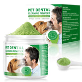 IZHXE dog-cat dental powder bottle label with natural formula for fresher breath.
