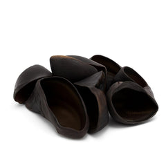 Jack & Pup cow hooves closeup texture highlights durable, protein-rich chew.