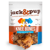 Jack&Pup beef bones knee cap pack for long-lasting chews and enrichment.